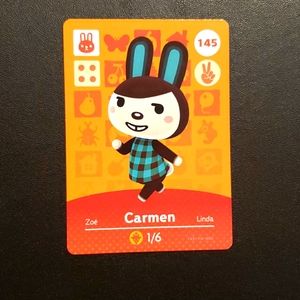 3/$12 Animal crossing amiibo card